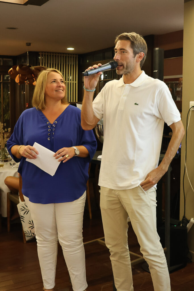 Denise Douat et Jean-Baptiste Perlant, directeur du club